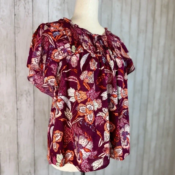 Old Navy | Floral Peasant Blouse – Size M - Picture 5 of 14